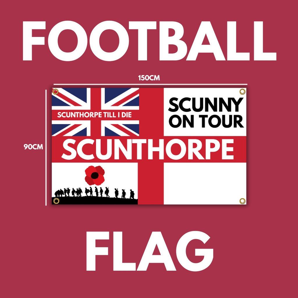 Scunthorpe Football Flag - 150CM/90CM - Home & Away Game Ready