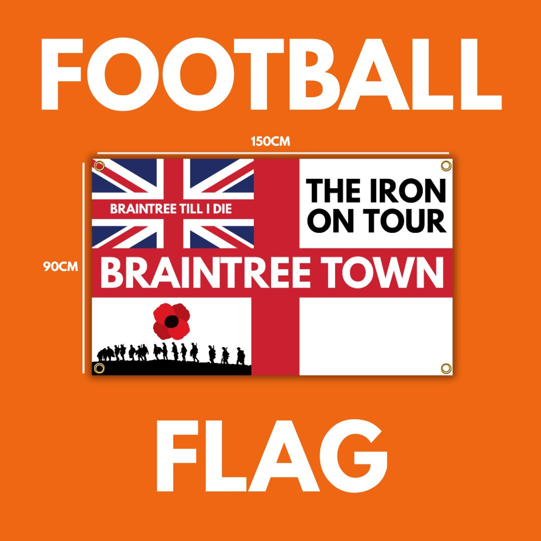 Braintree Football Flag - 150CM/90CM - Home & Away Game Ready