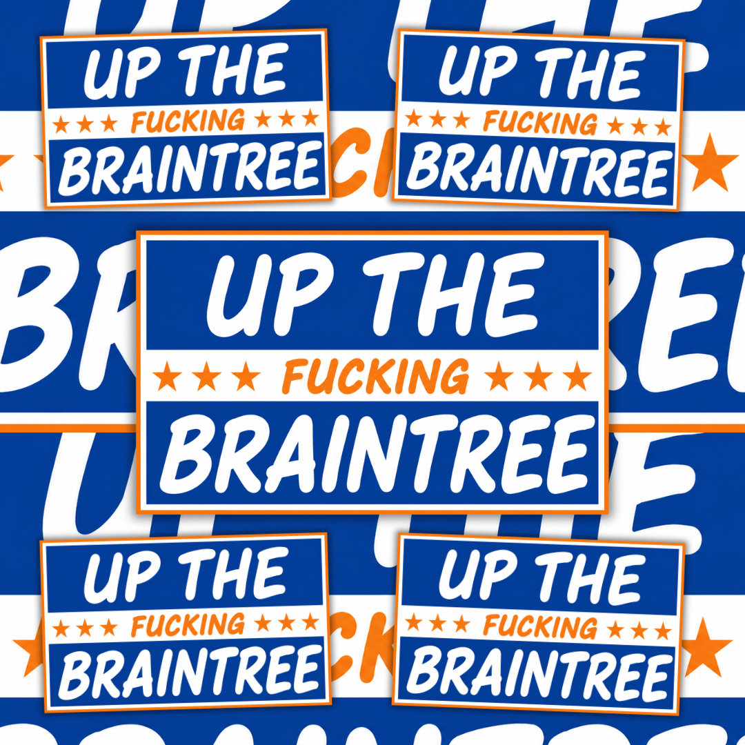Braintree Only Fools Inspired FAN Football ULTRA Stickers X25
