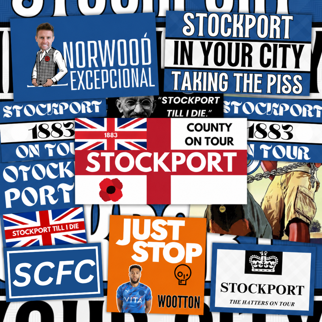Stockport Inspired FAN Football ULTRA Stickers X50