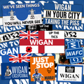 Wigan Inspired FAN Football ULTRA Stickers X50