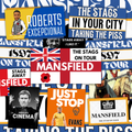 Mansfield Inspired FAN Football ULTRA Stickers X50