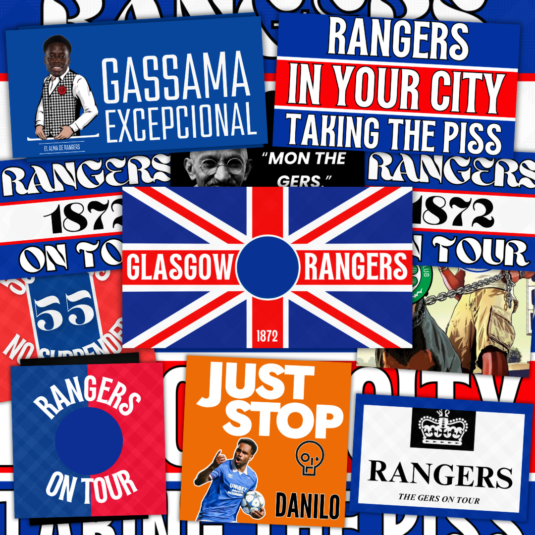 Rangers Inspired FAN Football ULTRA Stickers X50