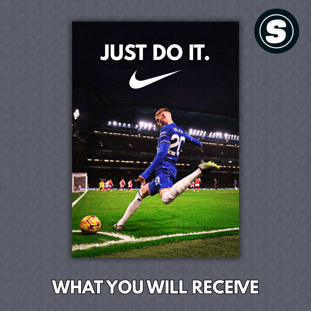 Cole Palmer Chelsea Nike Poster Inspired Printed Picture