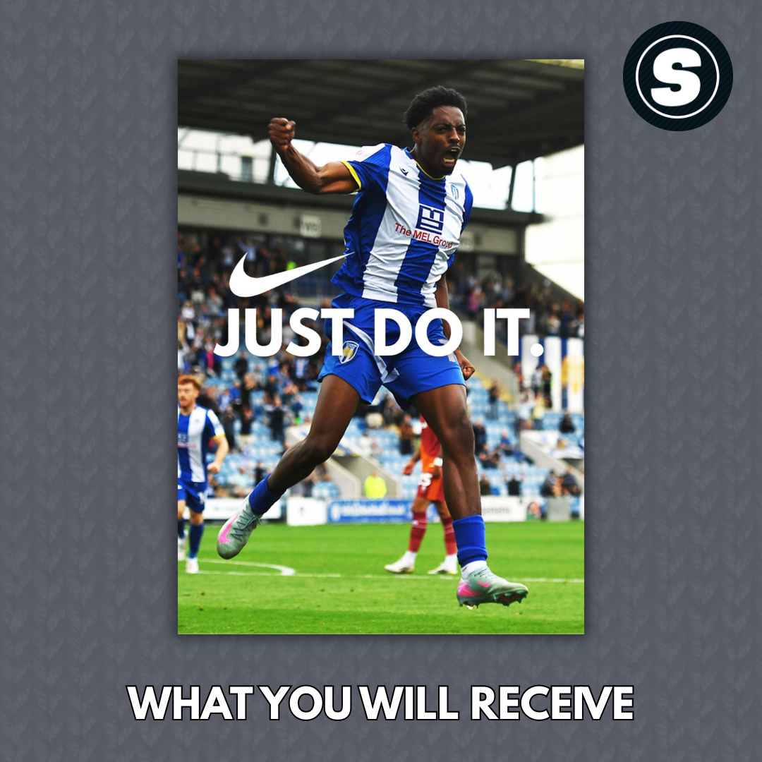 Kyreece Lisbie Colchester United Nike Poster Inspired Printed Picture