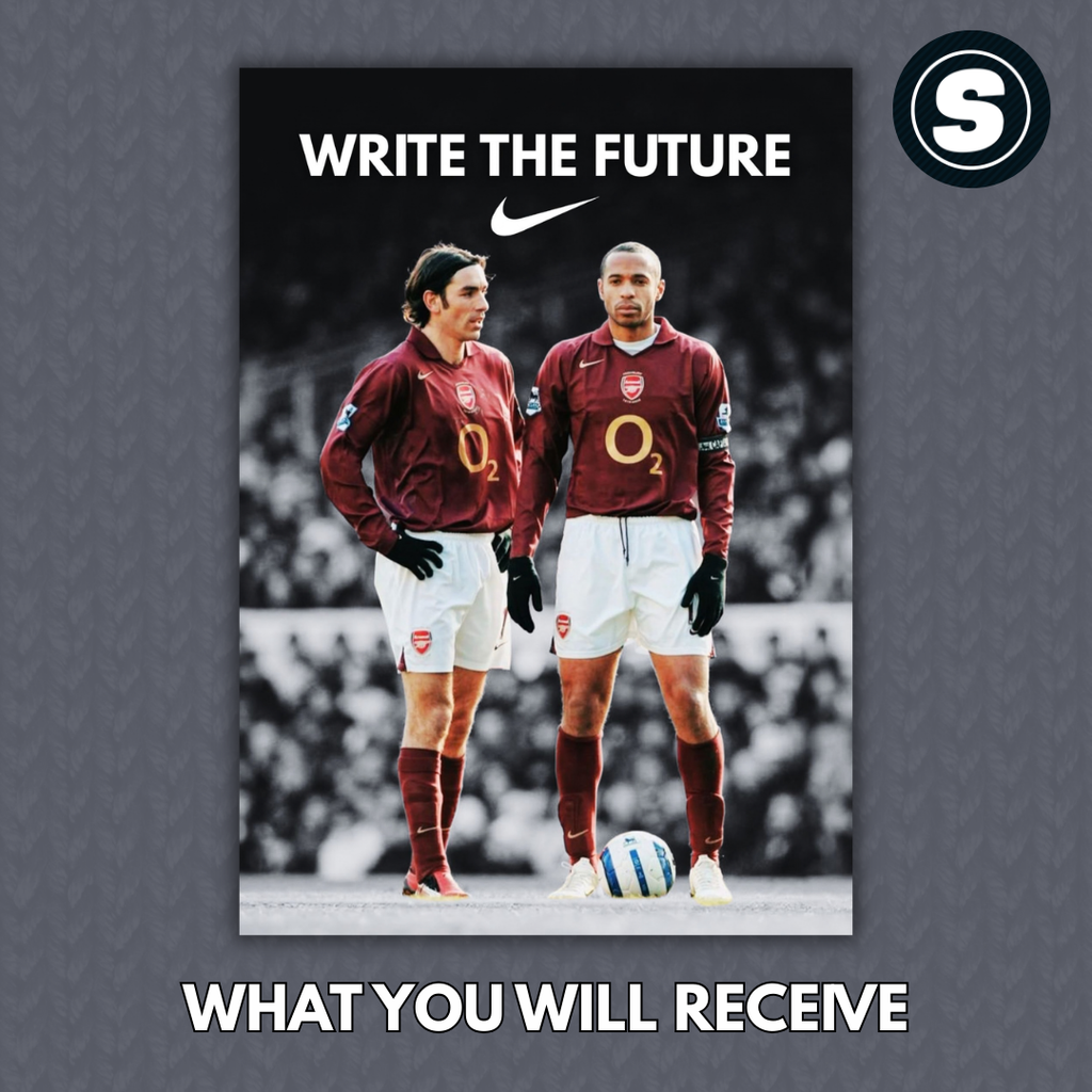 Thierry Henry & Robert Pires Arsenal Nike Poster Inspired Printed Picture