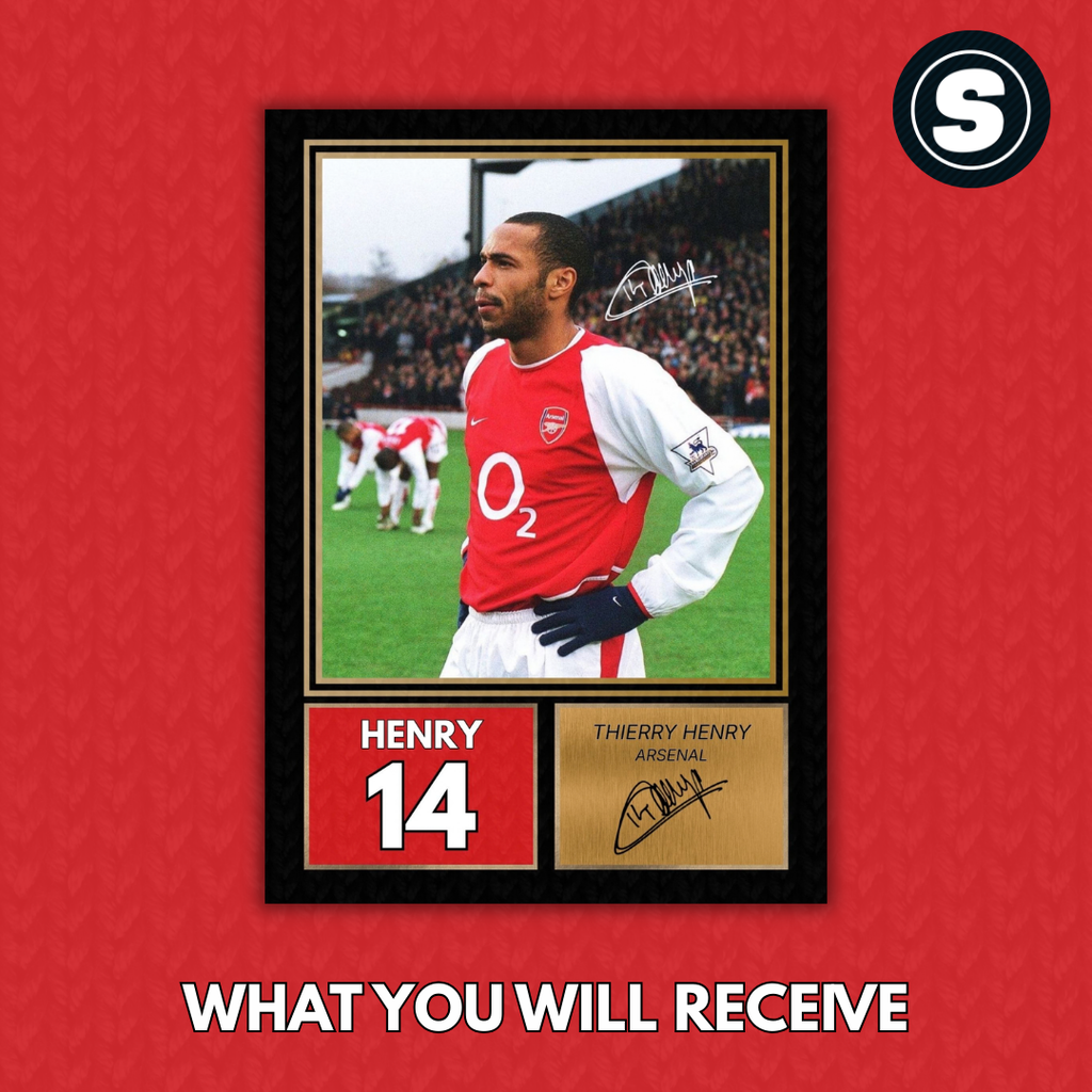 Thierry Henry Arsenal Printed Autograph Picture