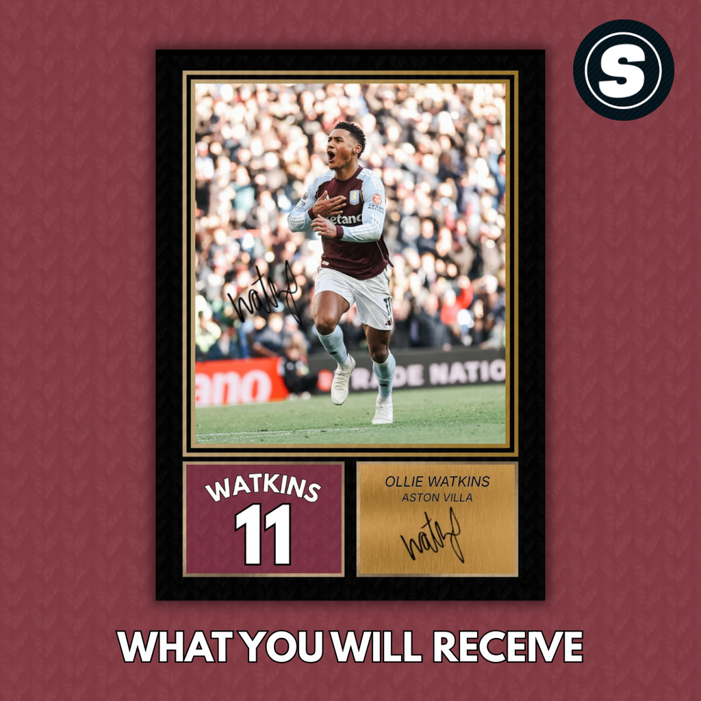 Ollie Watkins Aston Villa Printed Autograph Picture