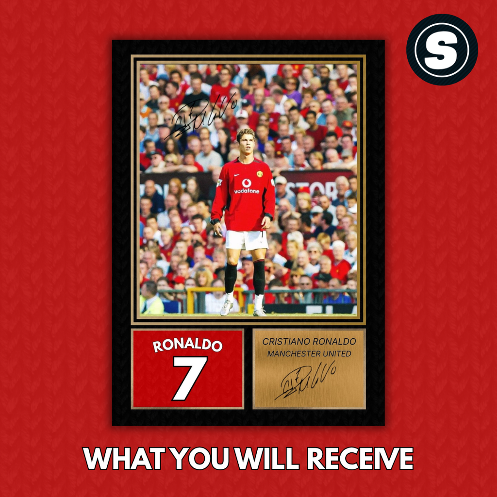 Ronaldo Manchester United Printed Autograph Picture