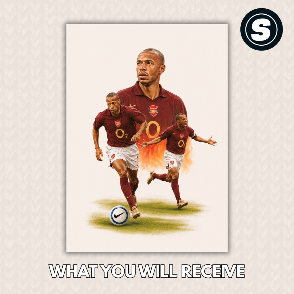 Arsenal 2000's Henry Inspired Printed Picture