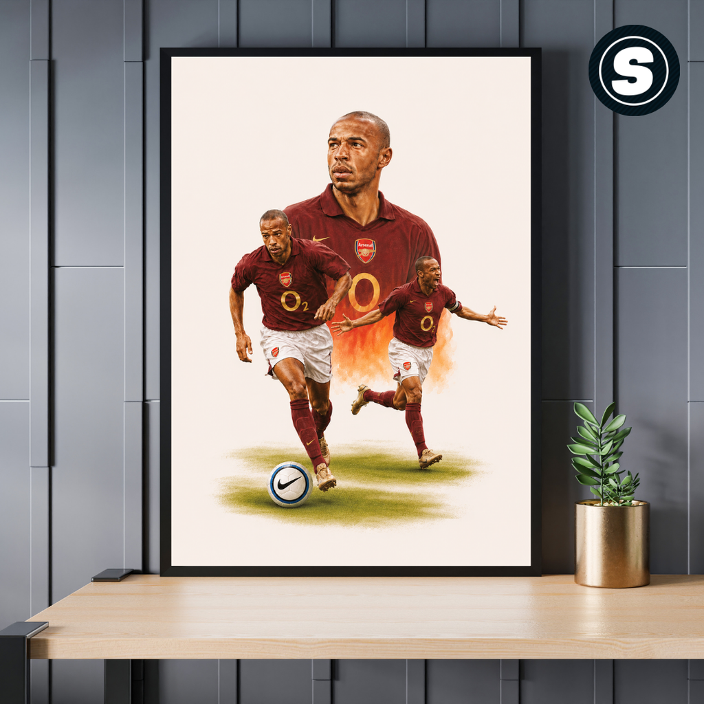 Arsenal 2000's Henry Inspired Printed Picture