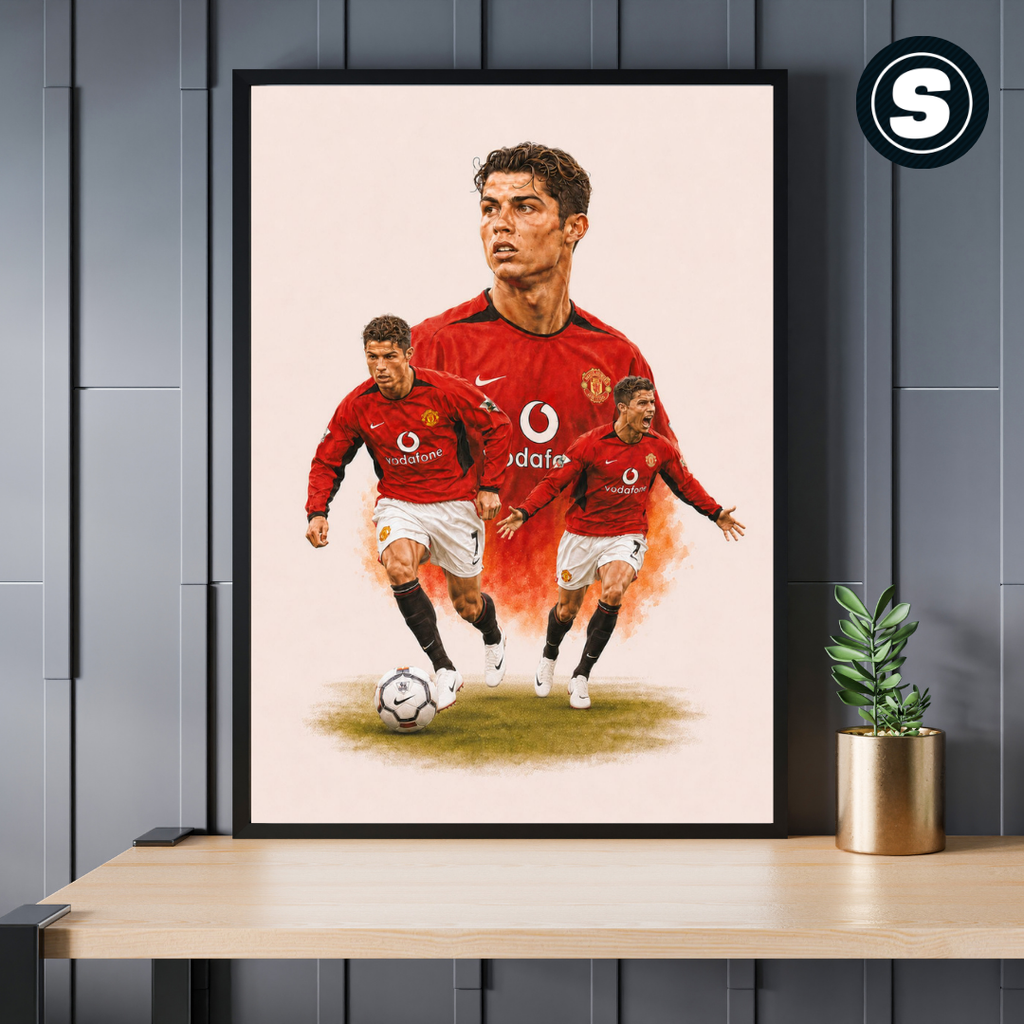 Cristiano Ronaldo Manchester United Poster Inspired Printed Picture