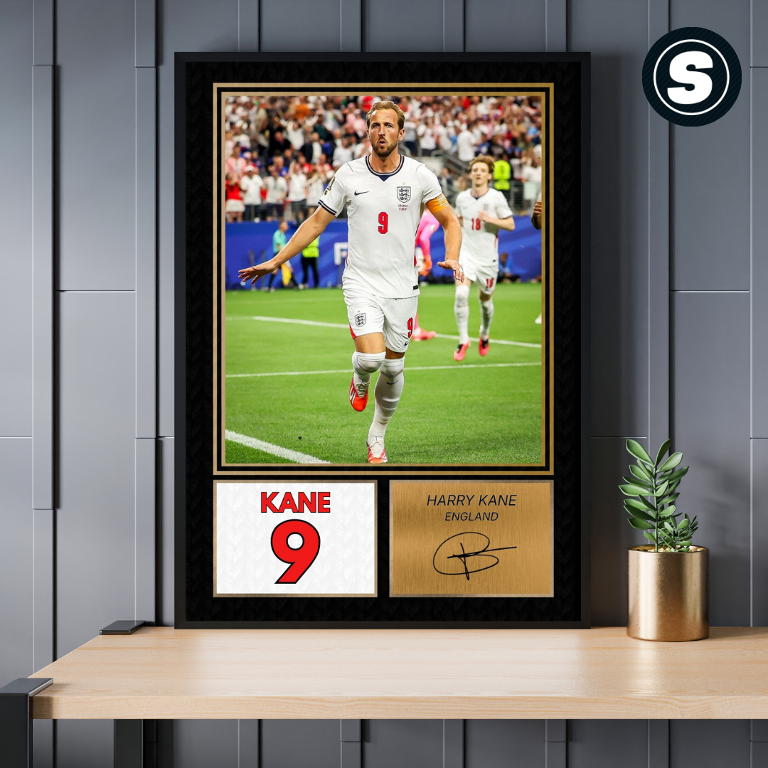 Harry Kane England Printed Autograph Picture