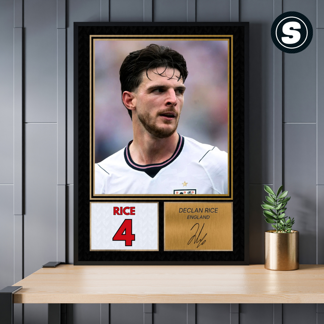 Declan Rice England Printed Autograph Picture