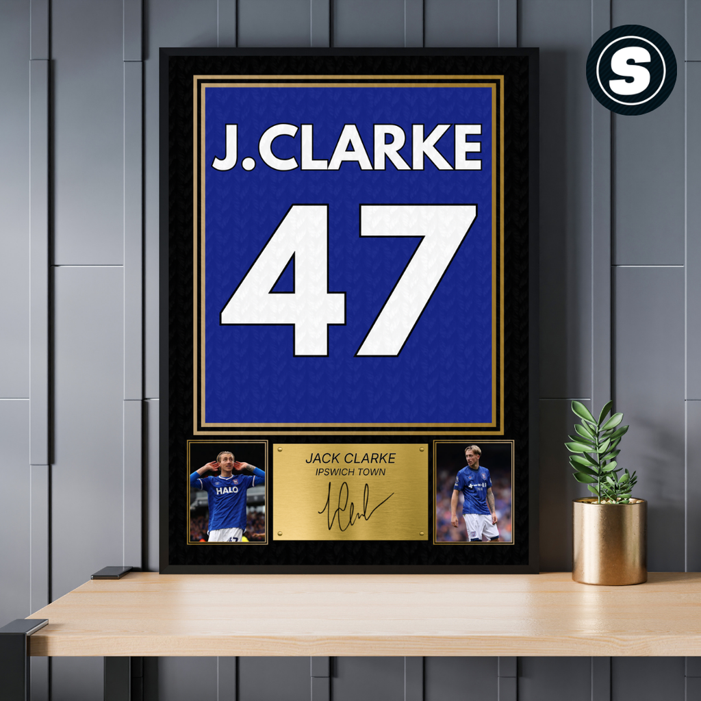 Ipswich Jack Clarke Printed Autograph Picture