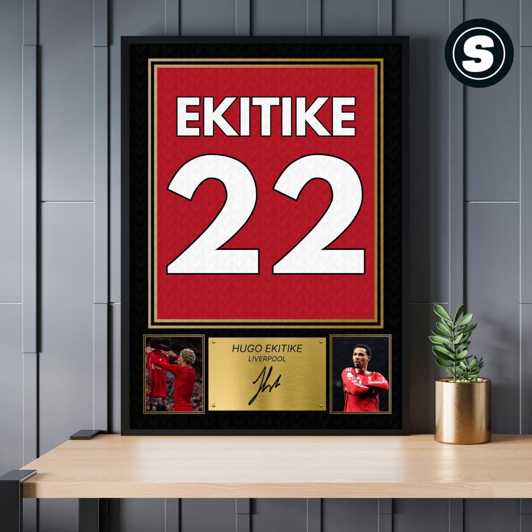 Liverpool Hugo Ekitike Printed Autograph Picture