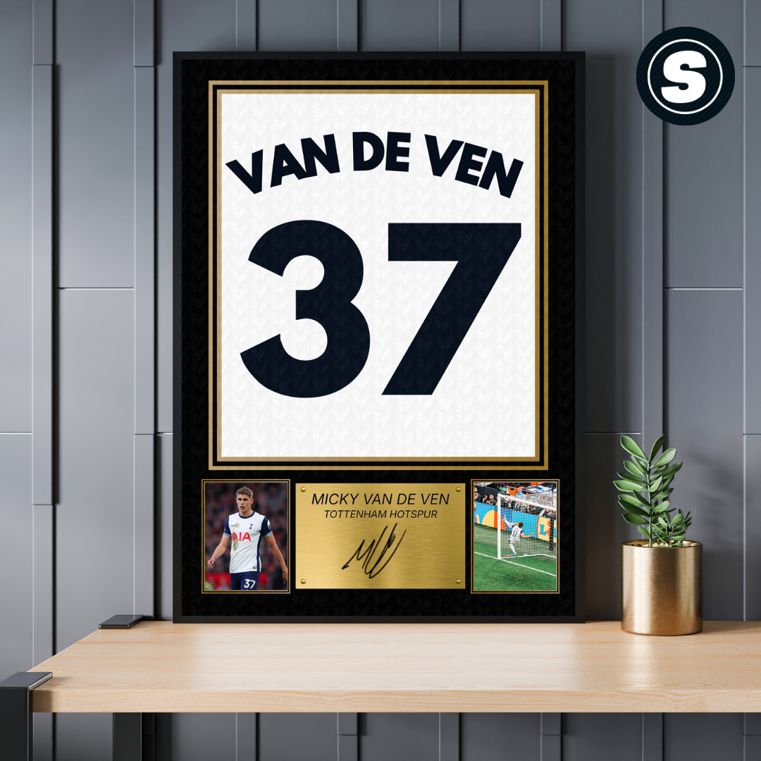 Tottenham Hotspur Micky Van De Ven Printed Autograph Picture
