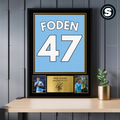 Phil Foden Man City Printed Autograph Picture