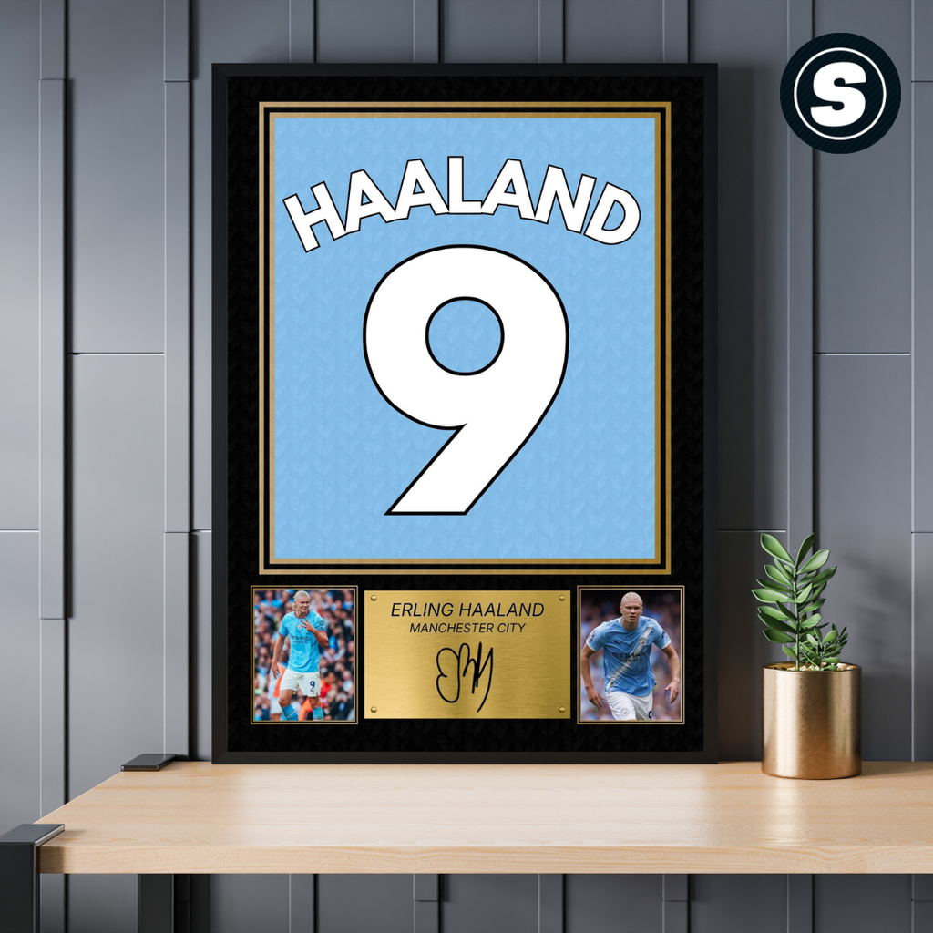 Erling Haaland Man City Printed Autograph Picture