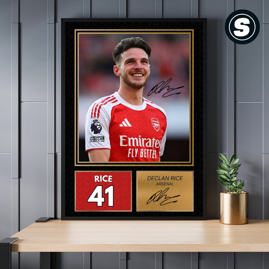 Declan Rice Arsenal Printed Autograph Picture
