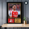 Declan Rice Arsenal Printed Autograph Picture