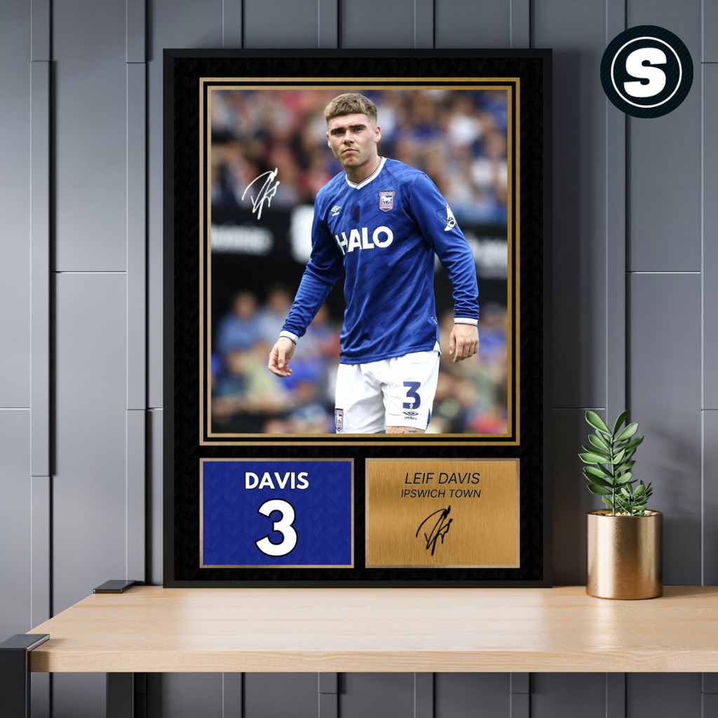 Leif Davis Ipswich Town Printed Autograph Picture