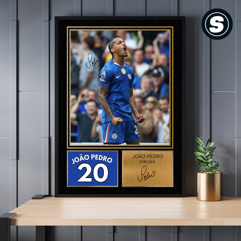 Joao Pedro Chelsea Printed Autograph Picture