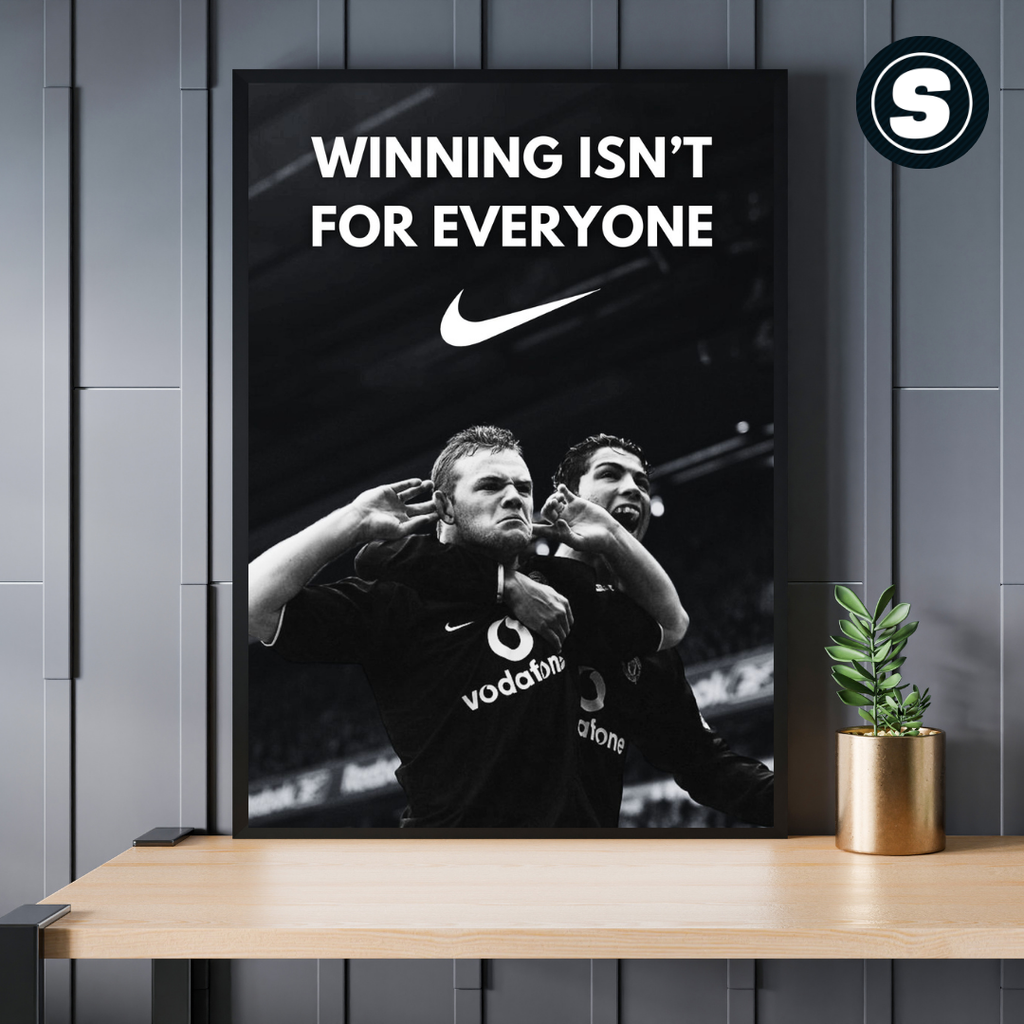 Wayne Rooney Manchester United Nike Poster Inspired Printed Picture