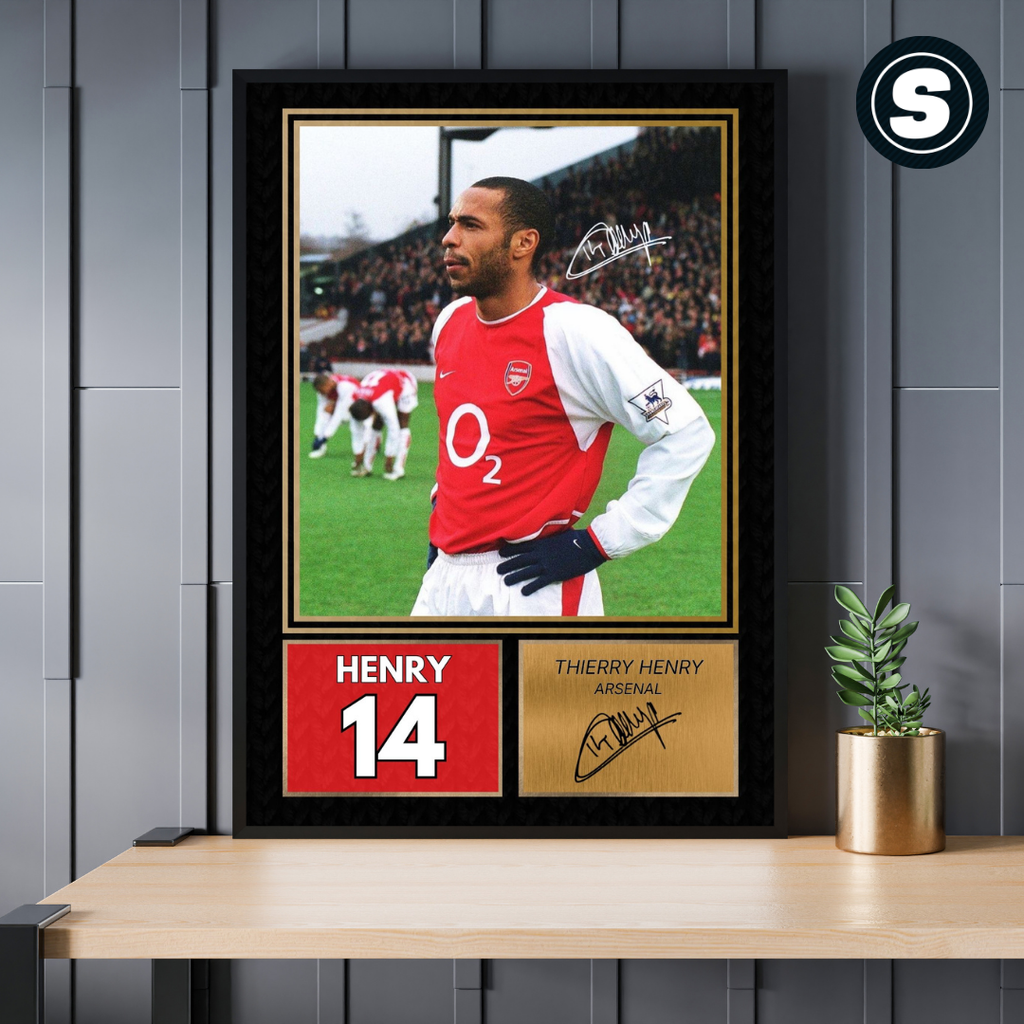 Thierry Henry Arsenal Printed Autograph Picture