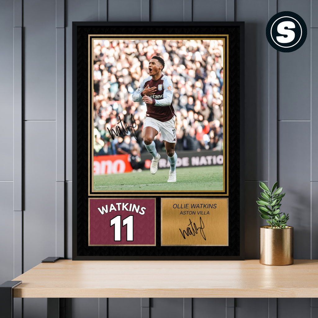 Ollie Watkins Aston Villa Printed Autograph Picture