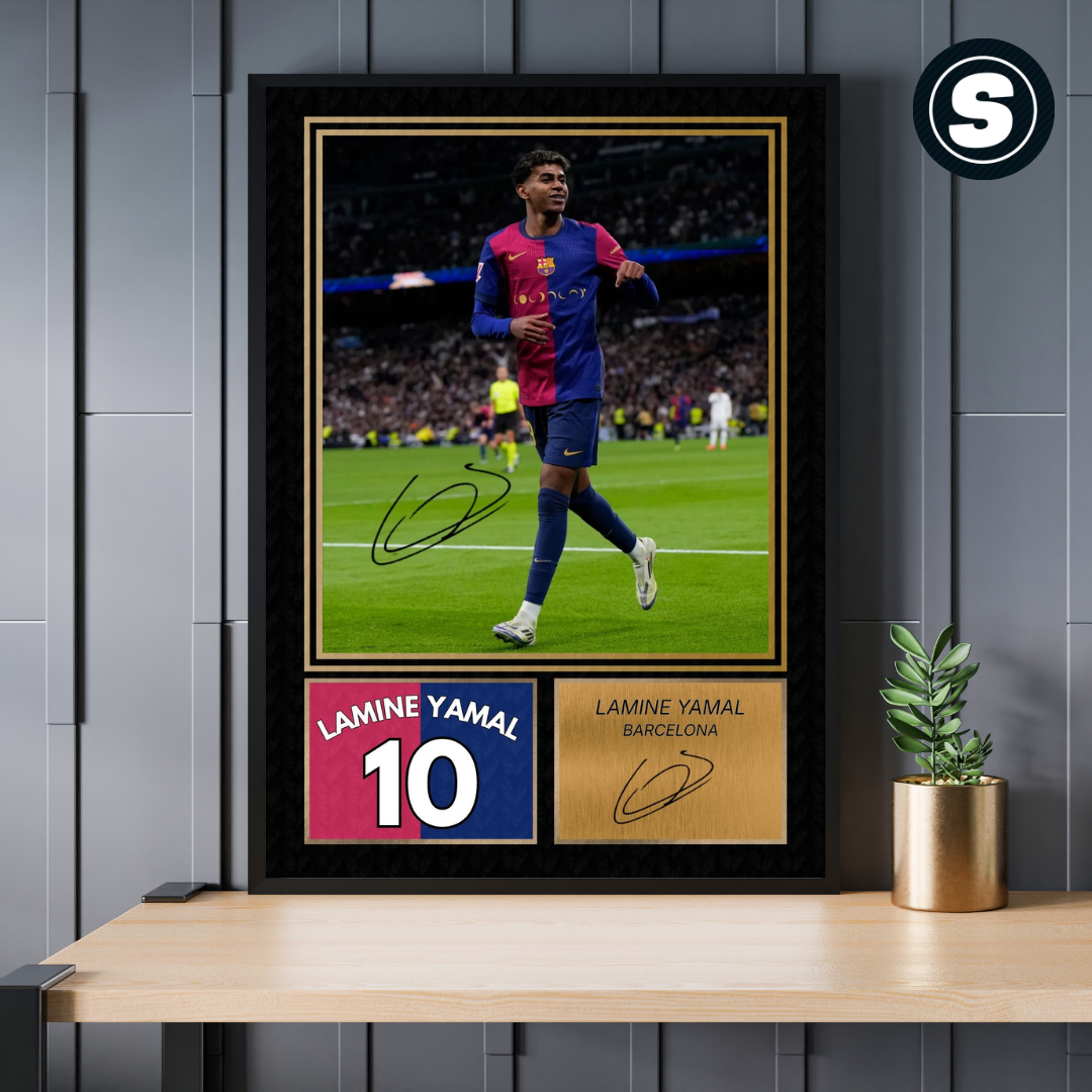 Lamine Yamal FC Barcelona Printed Autograph Picture