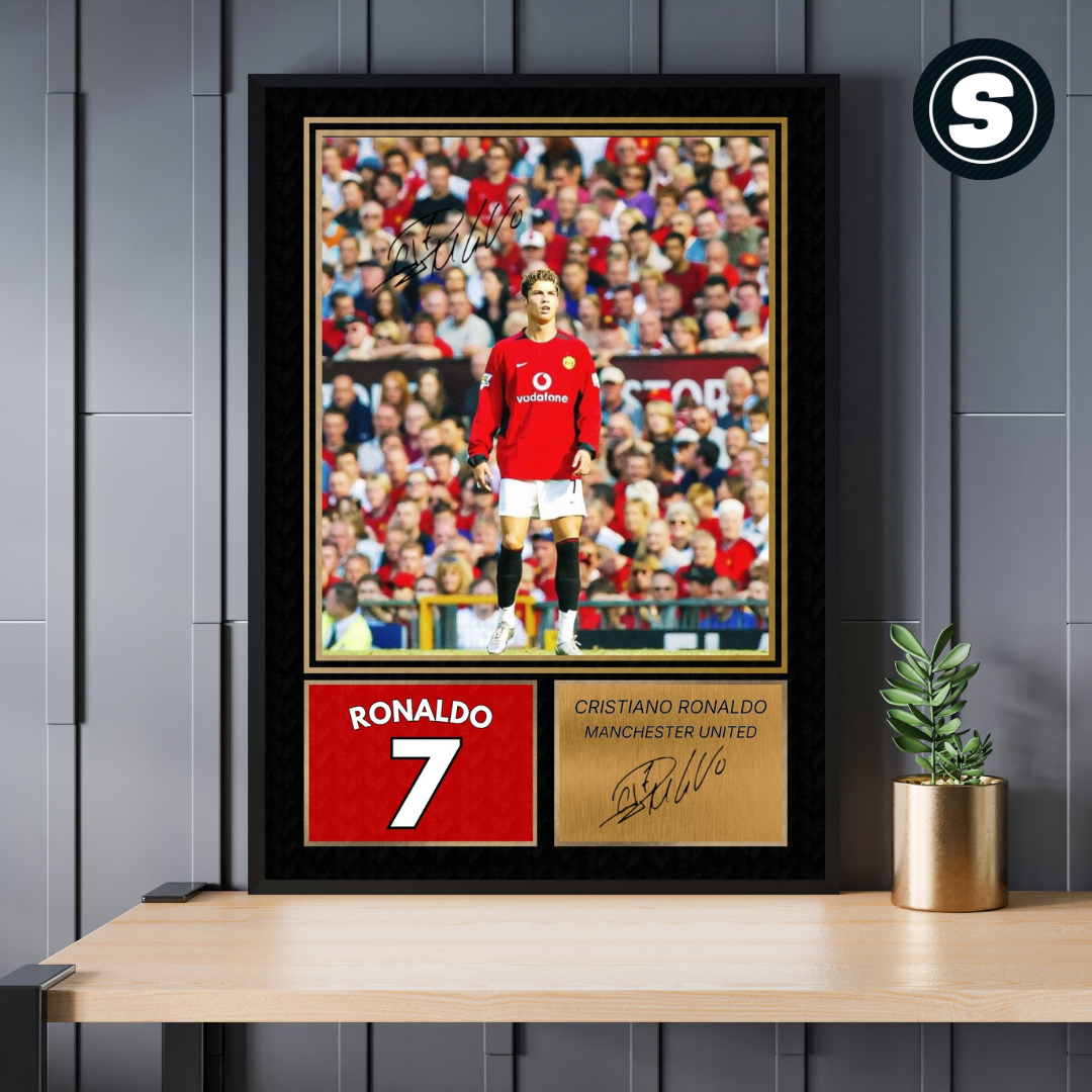 Ronaldo Manchester United Printed Autograph Picture