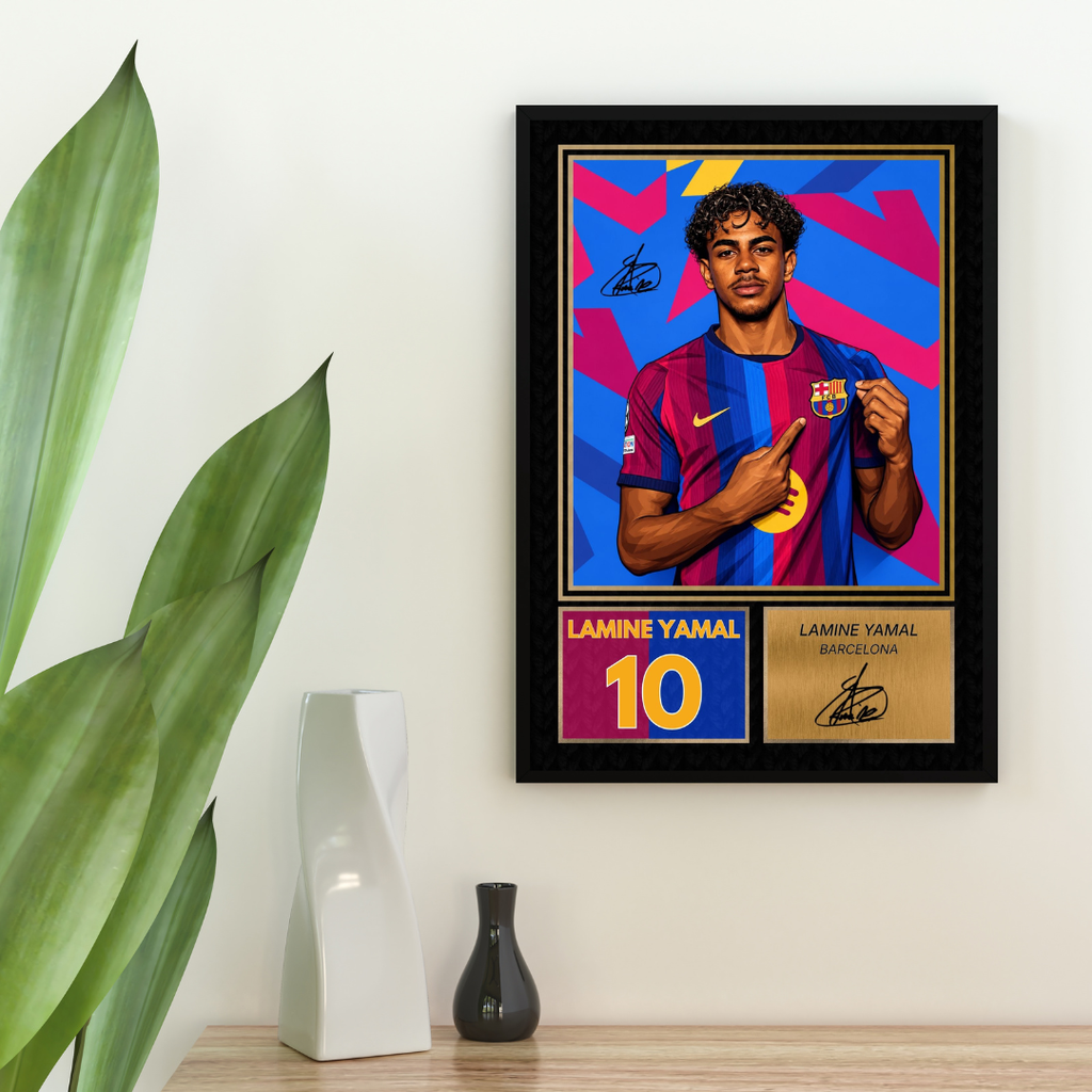 Lamine Yamal Printed Autograph Picture