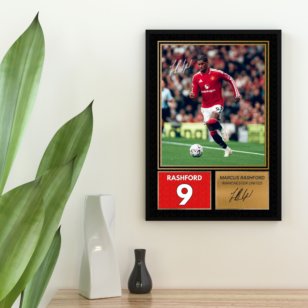 Marcus Rashford Manchester United Printed Autograph Picture