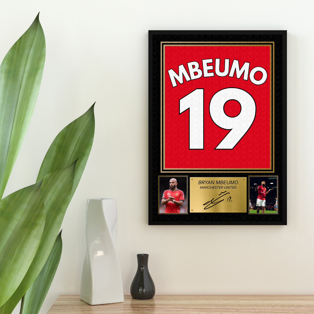 Manchester United Bryan Mbeumo Printed Autograph Picture