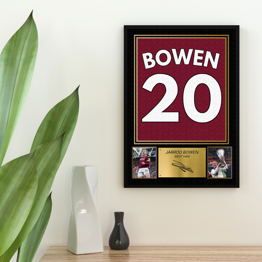 West Ham Jarrod Bowen Printed Autograph Picture