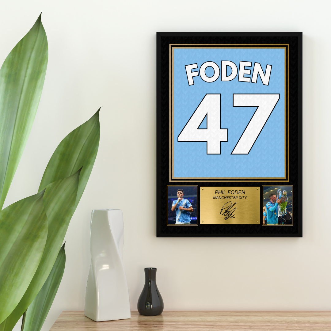 Phil Foden Man City Printed Autograph Picture