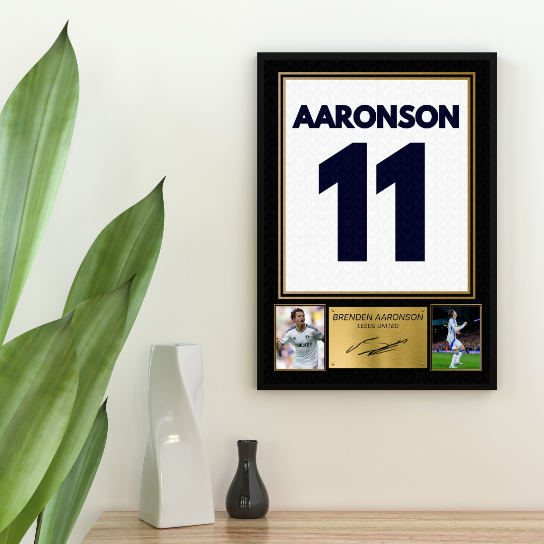 Brenden Aaronson Leeds Printed Autograph Picture