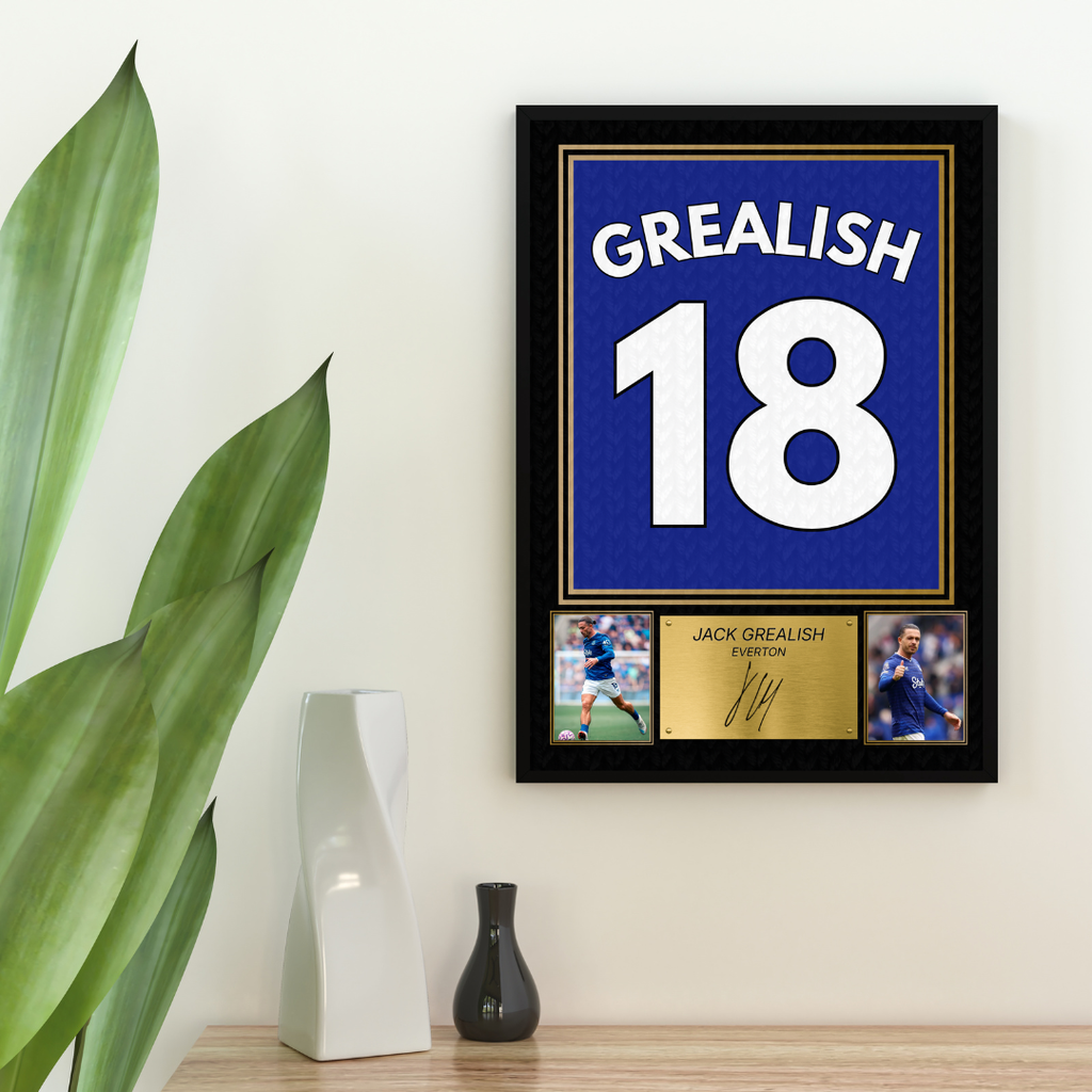 Jack Grealish Everton Printed Autograph Picture