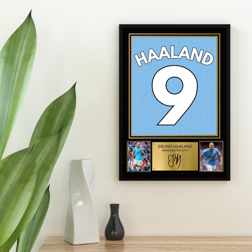 Erling Haaland Man City Printed Autograph Picture