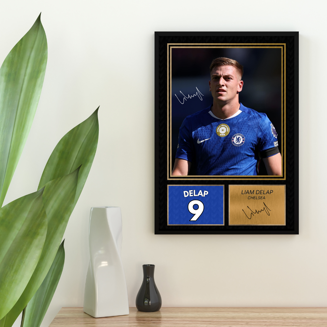 Liam Delap Chelsea Printed Autograph Picture