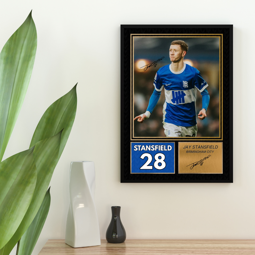 Jay Stansfield Birmingham City Printed Autograph Picture