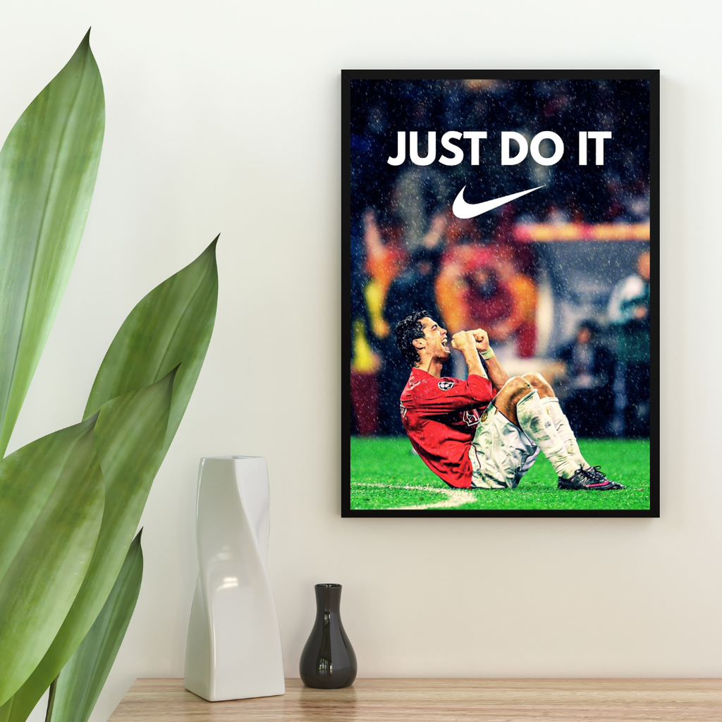 Cristiano Ronaldo Manchester United Nike Poster Inspired Printed Picture