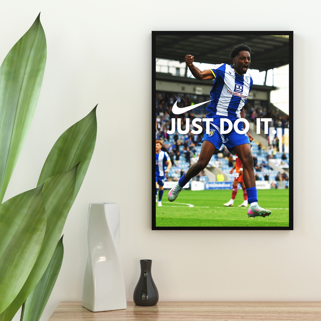 Kyreece Lisbie Colchester United Nike Poster Inspired Printed Picture