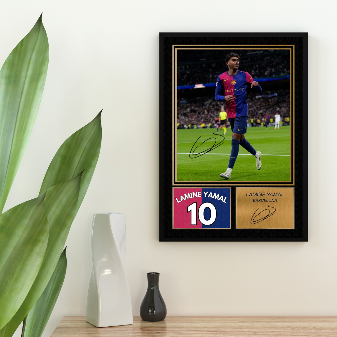 Lamine Yamal FC Barcelona Printed Autograph Picture