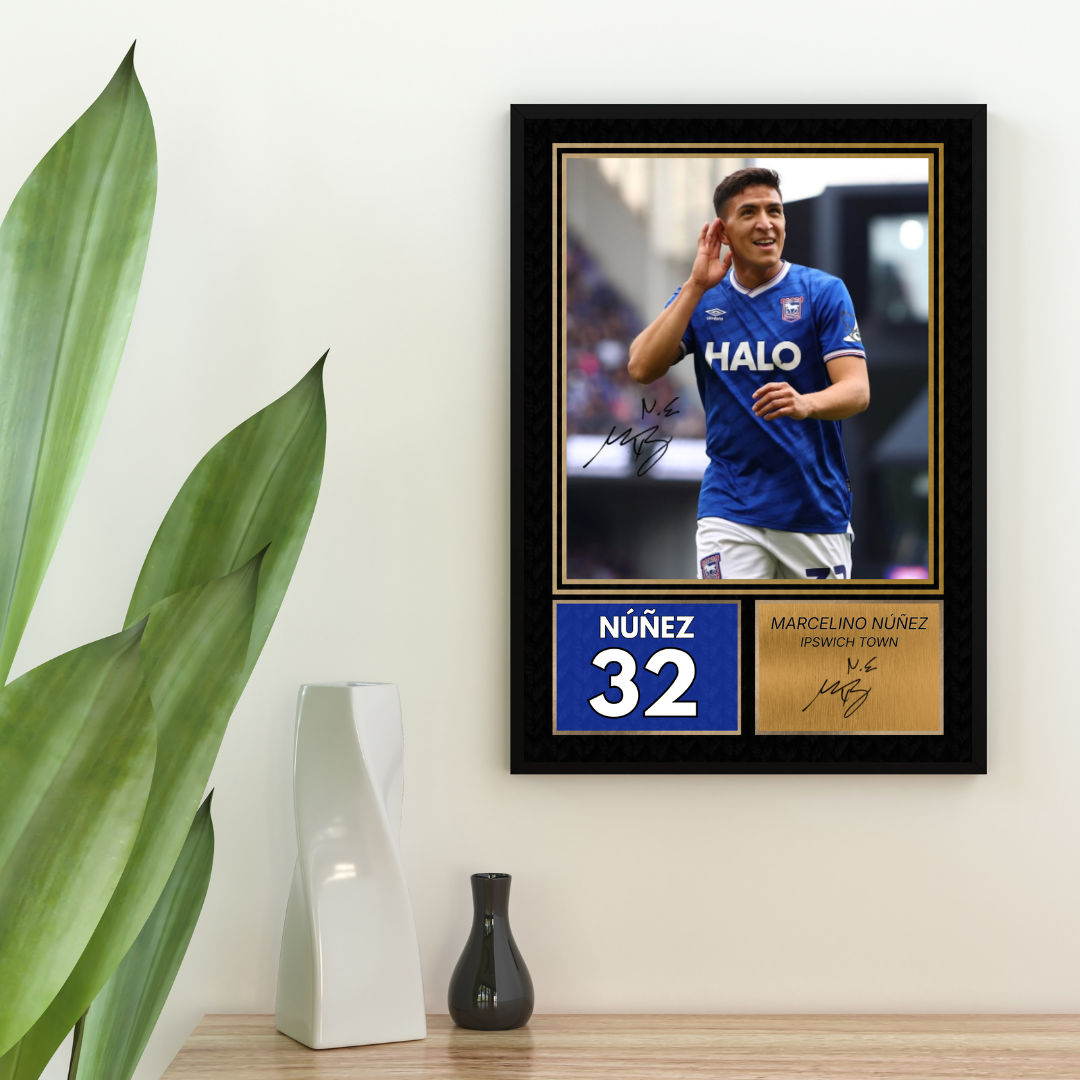 Marcelino Nunez Ipswich Town Printed Autograph Picture