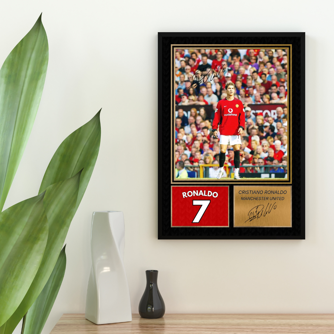 Ronaldo Manchester United Printed Autograph Picture