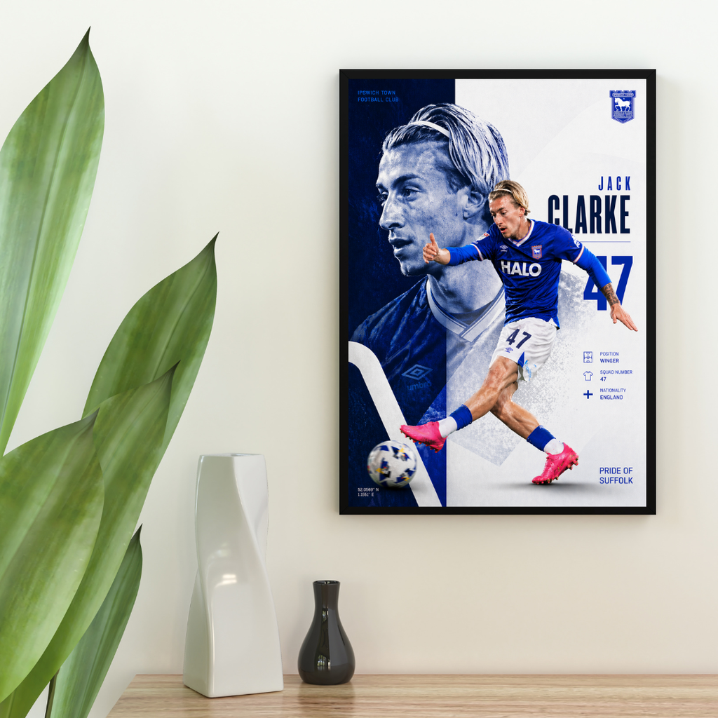 Jack Clarke Ipswich Town Printed Poster