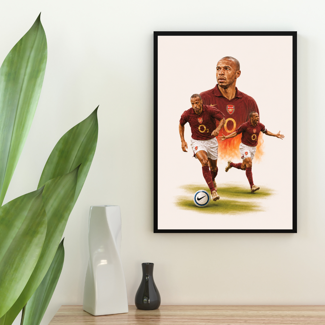Arsenal 2000's Henry Inspired Printed Picture