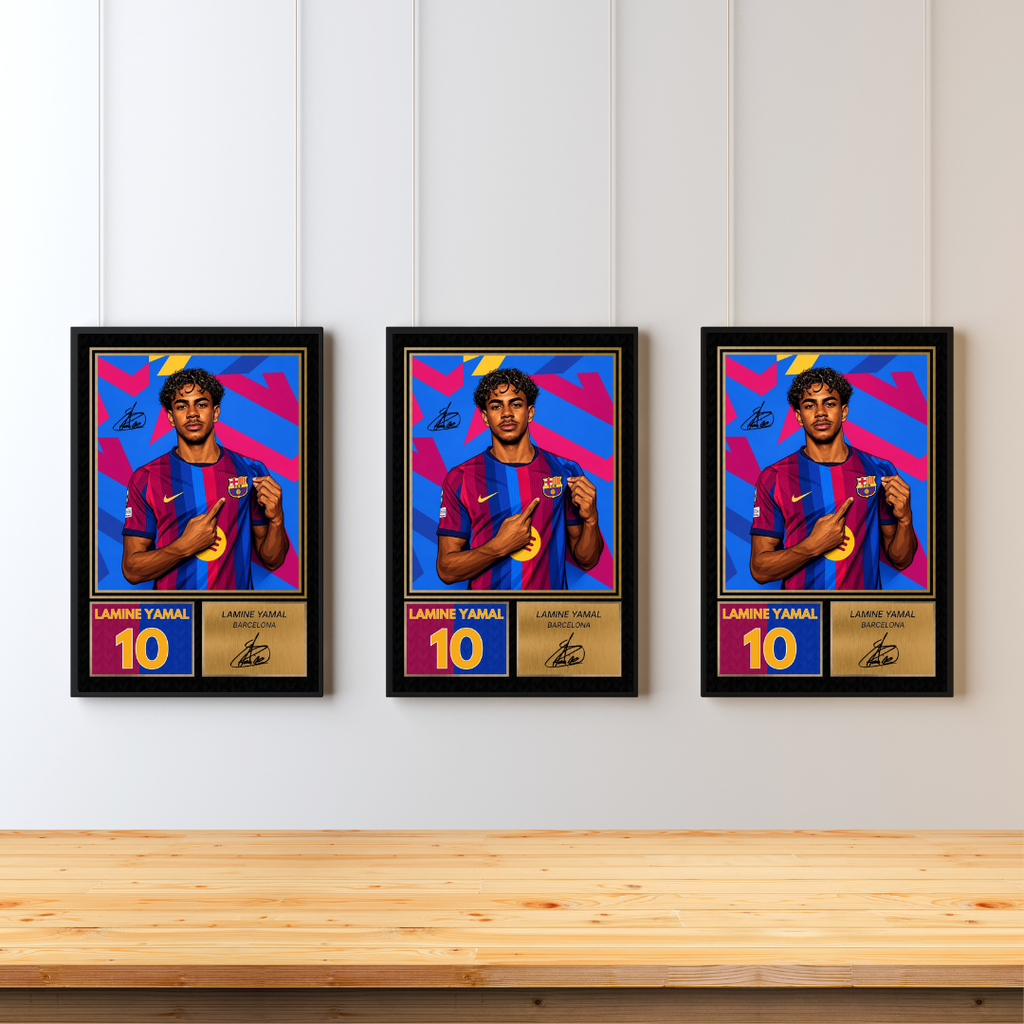 Lamine Yamal Printed Autograph Picture